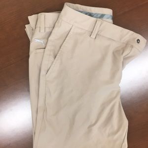 Khaki golf pants